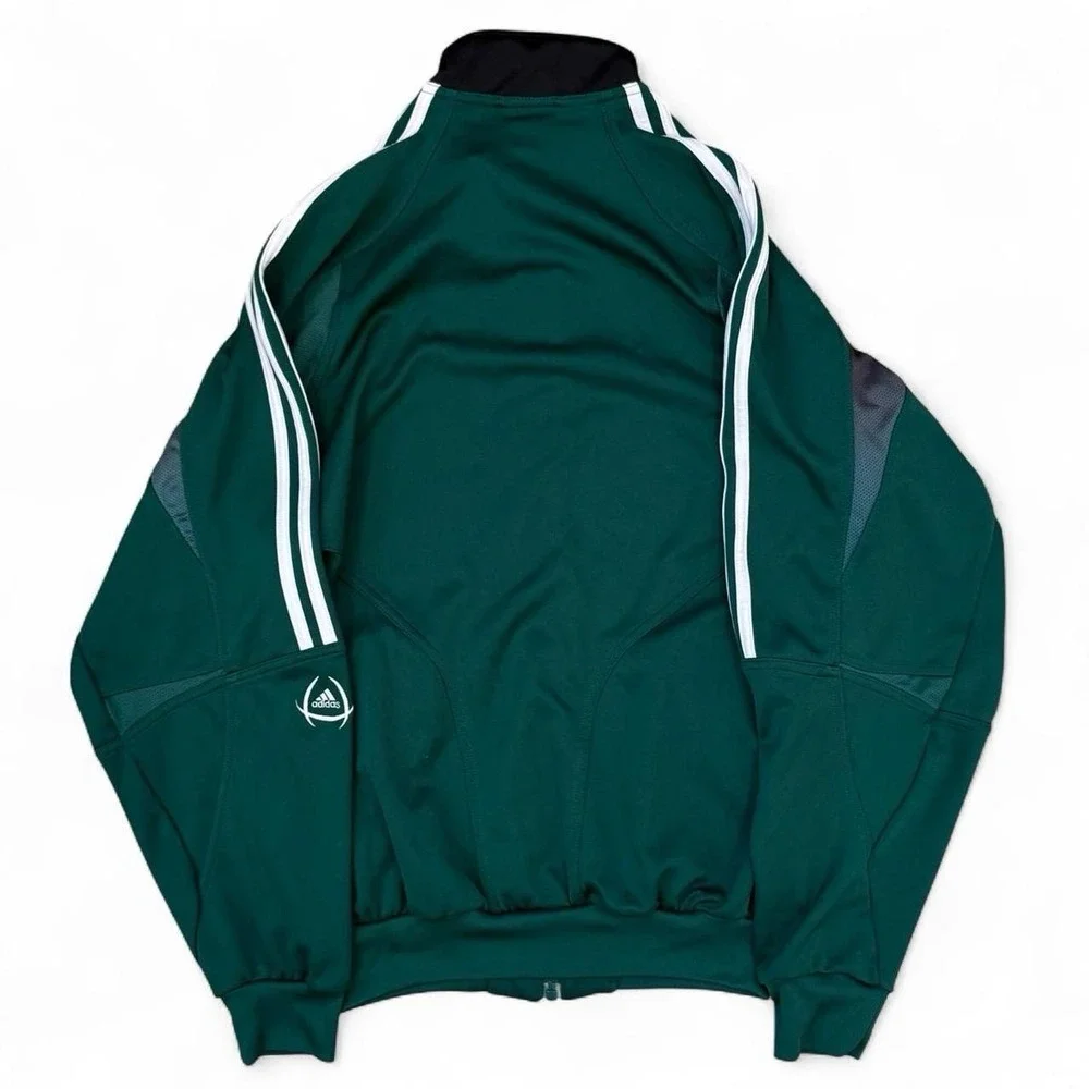 Vintage Adidas 2005 Full Zip Green Track Jacket Adult Size Small Sportswear Y2K